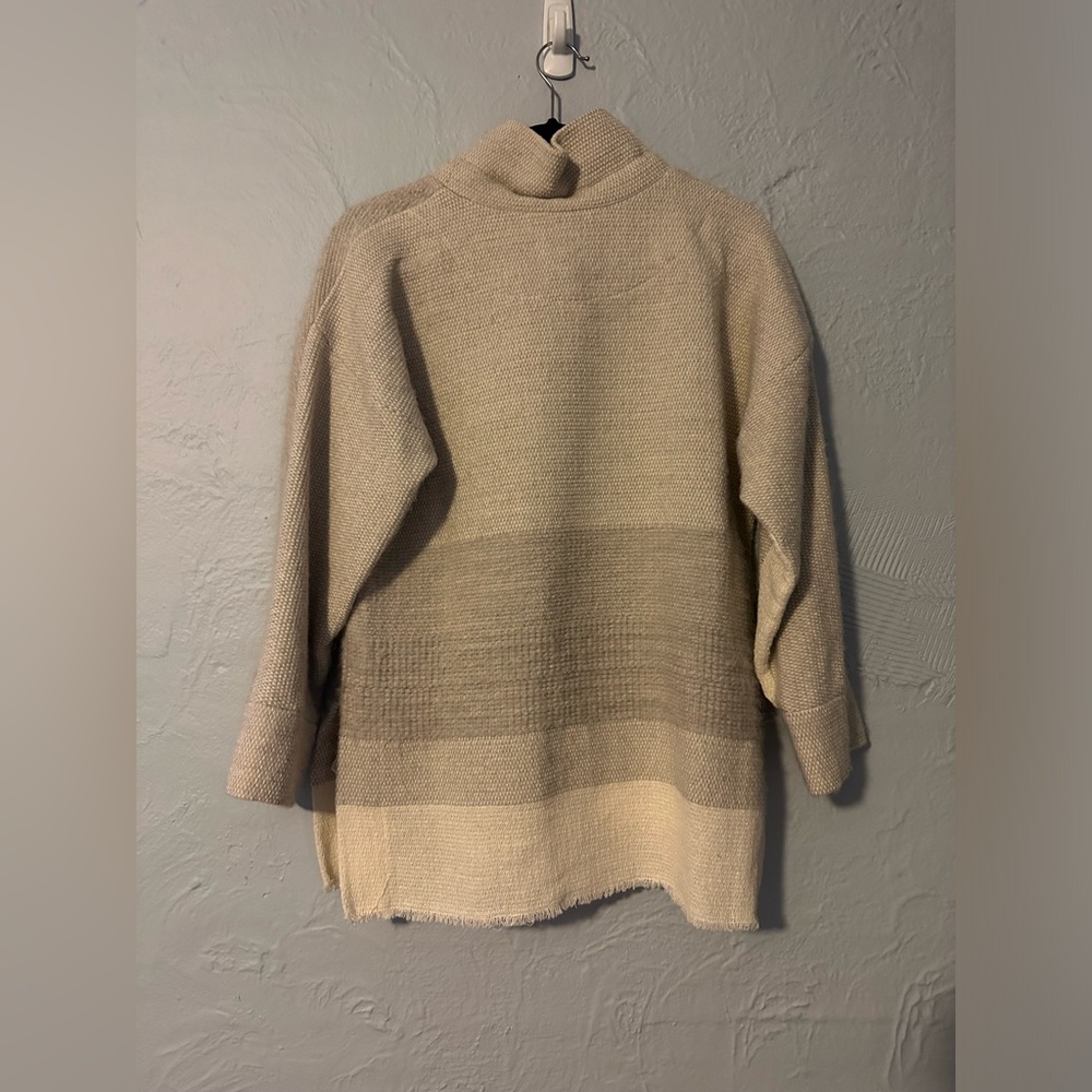 Iro Bindy Mock Turtleneck Drawstring Natural Tuni… - image 3